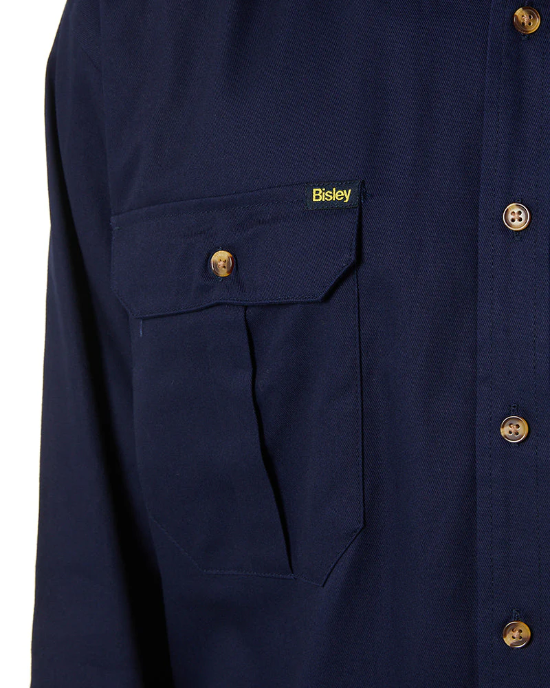 Original Cotton Drill LS Shirt - Navy