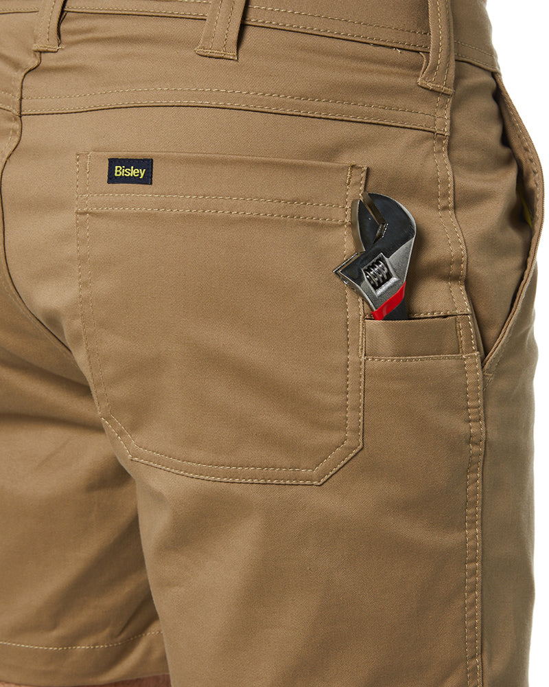 Stretch Cotton Short Short - Khaki