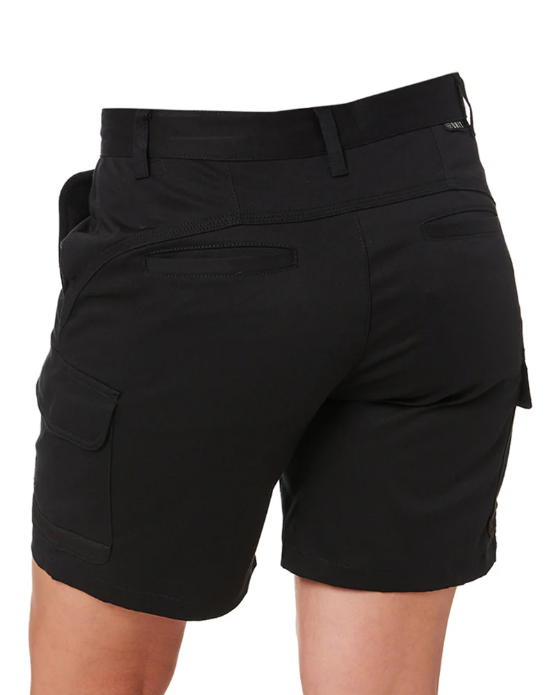 Ladies Staple Cargo Shorts - Black
