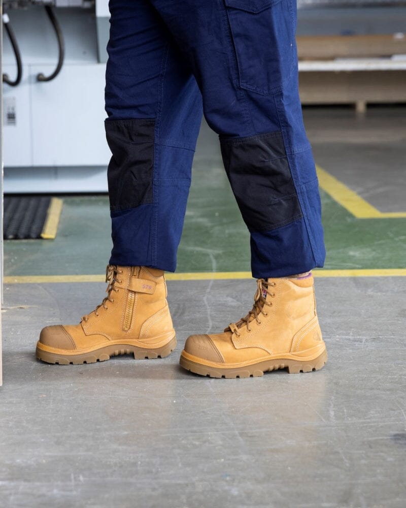 Ladies Argyle Scuff Cap Composite Safety Boot - Wheat