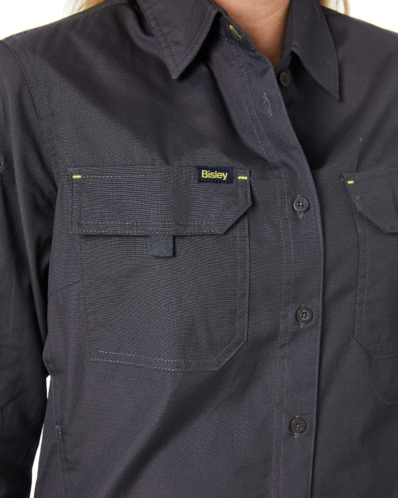 Womens X Airflow Ripstop LS Shirt  - Charcoal