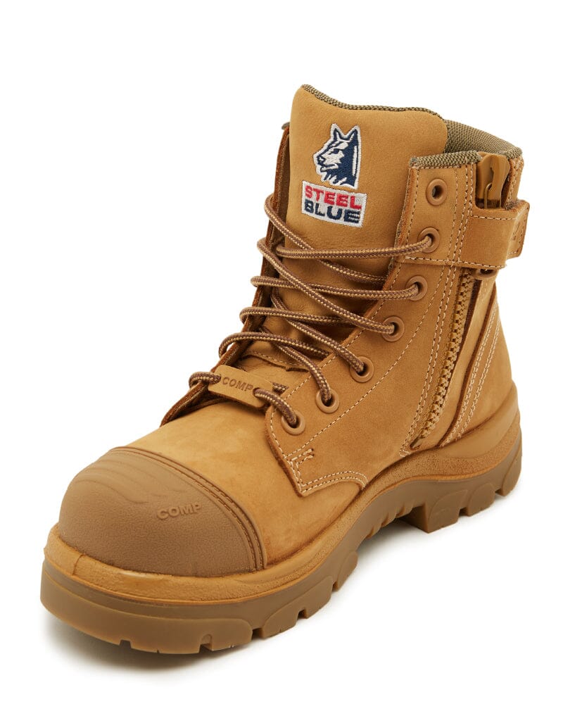 Argyle Zip Scuff Cap Composite Safety Boot - Wheat