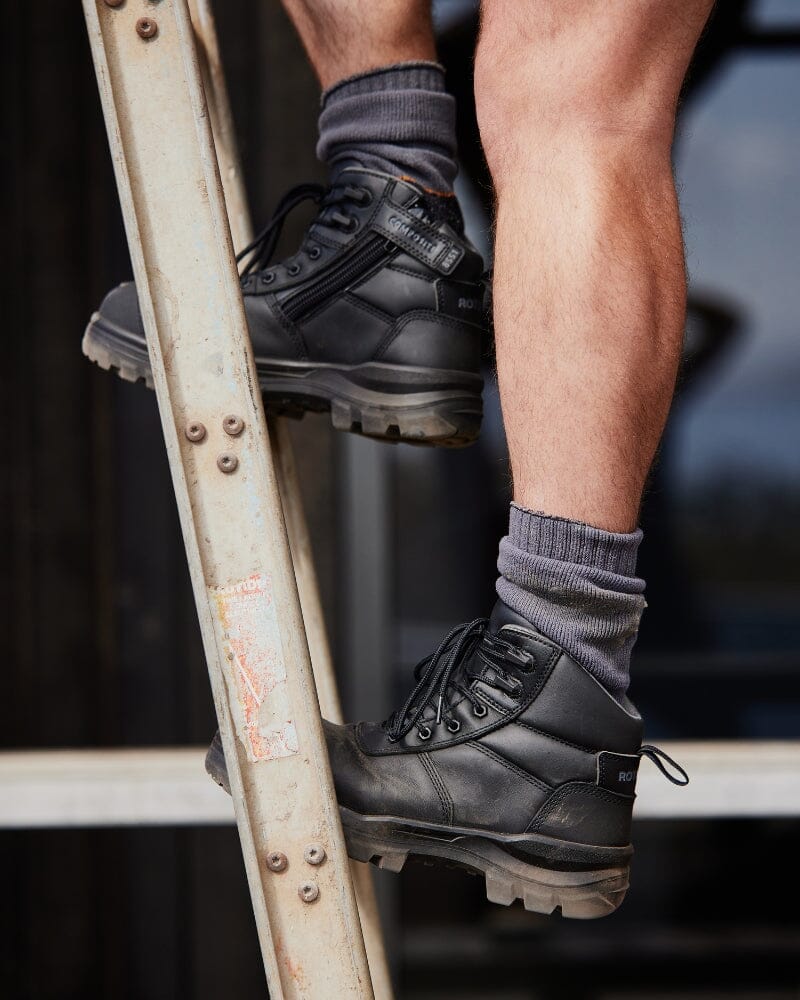 Rotoflex 8551 Zip Sided Safety Boot - Black