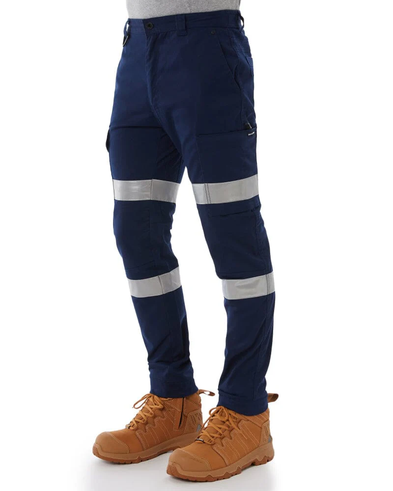 Stretch Bio Motion Taped Cuffed Cargo Pant - Navy