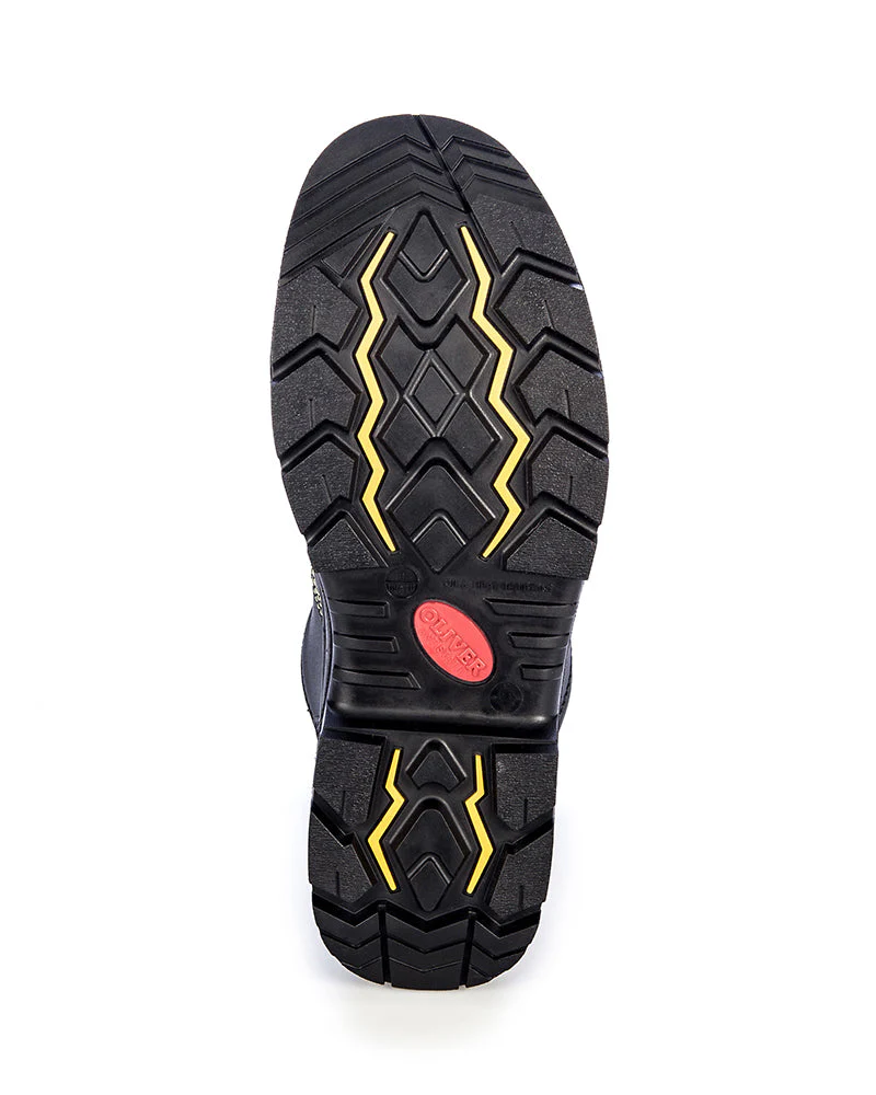 AT 55345Z Zip Side Lace Up Boot - Black