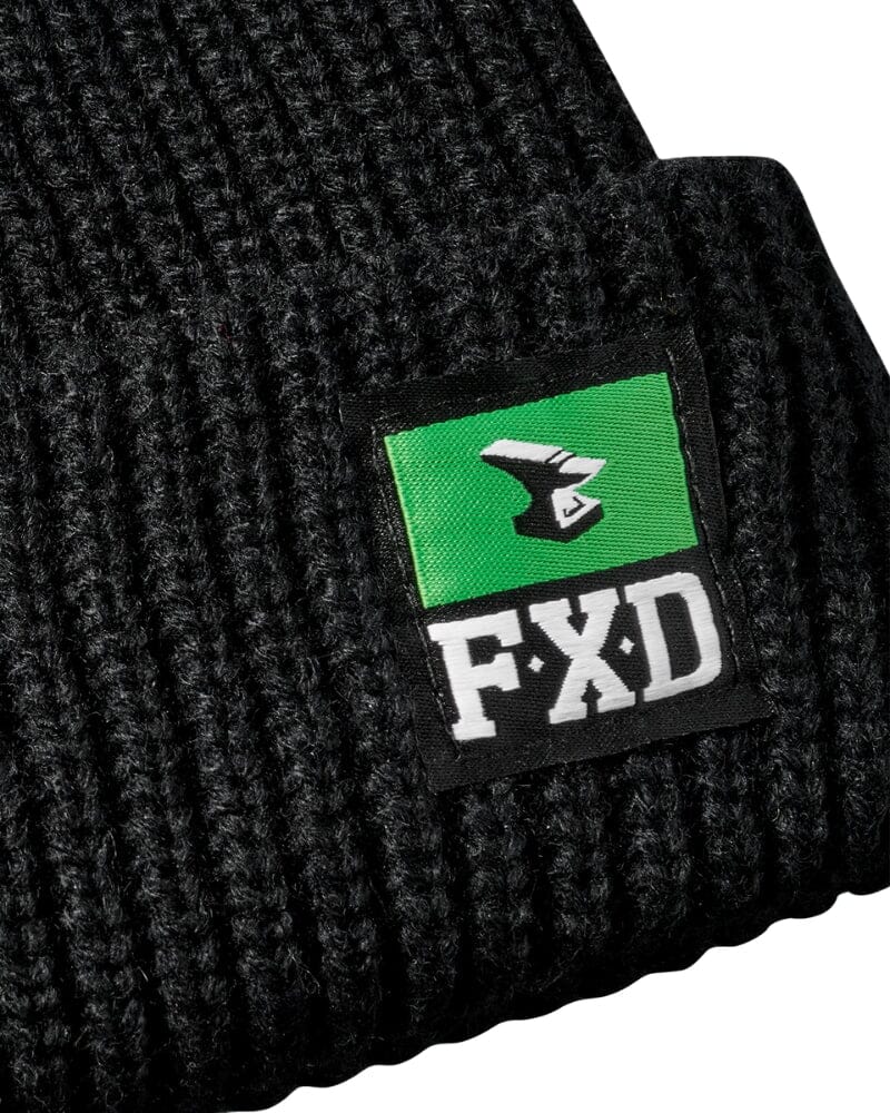 CP-10 Knit Ribbed Beanie - Black