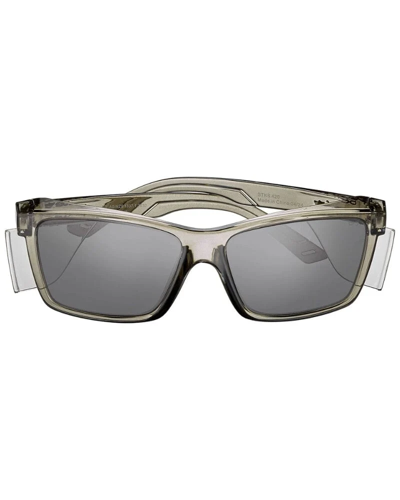 STKS 420 Platinum Safety Glasses - Graphite/Smoke