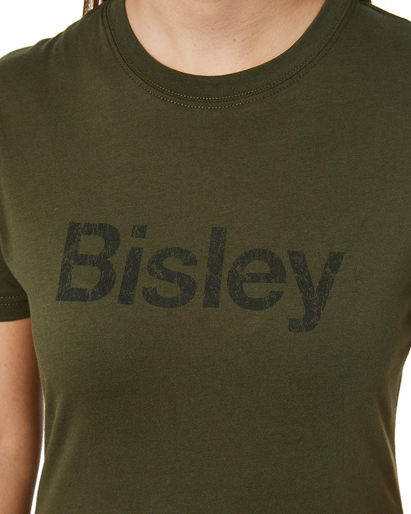 Women's Cotton Logo Tee - Army Green
