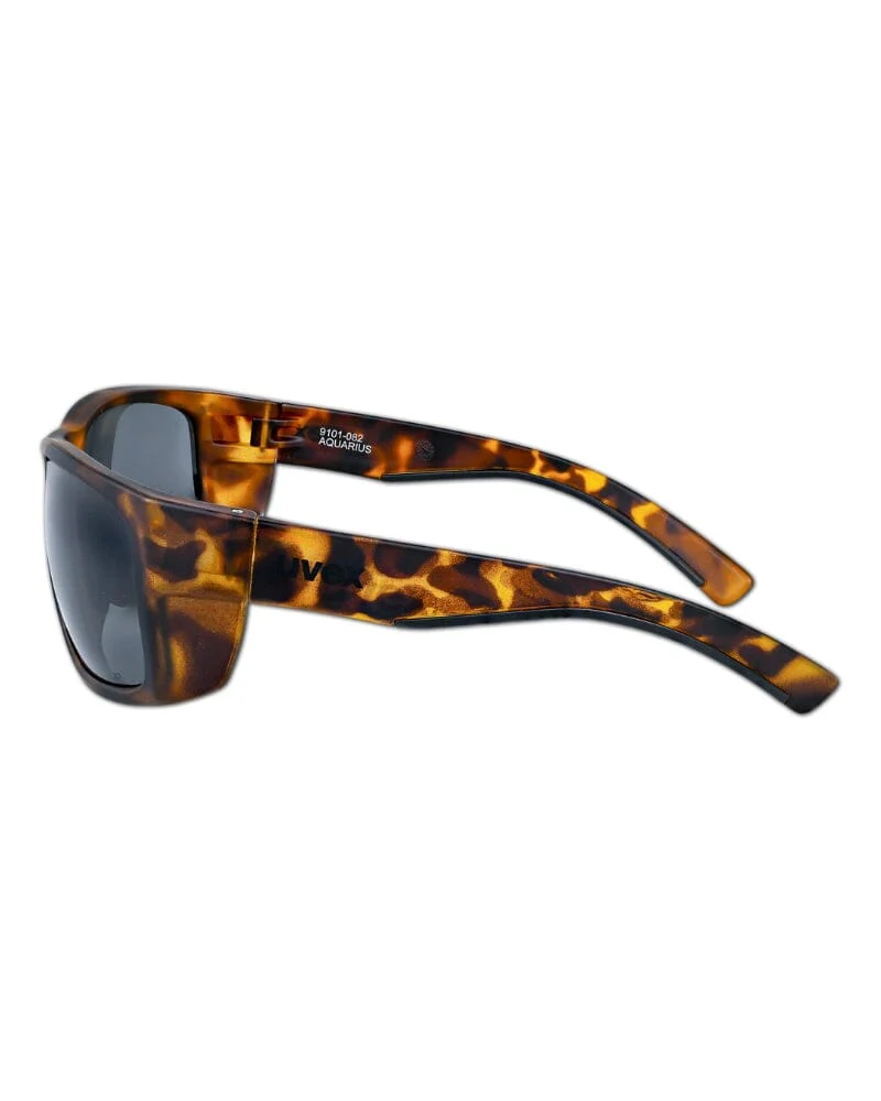Aquarius Tortoise Shell Frame Safety Glasses - Grey Lens