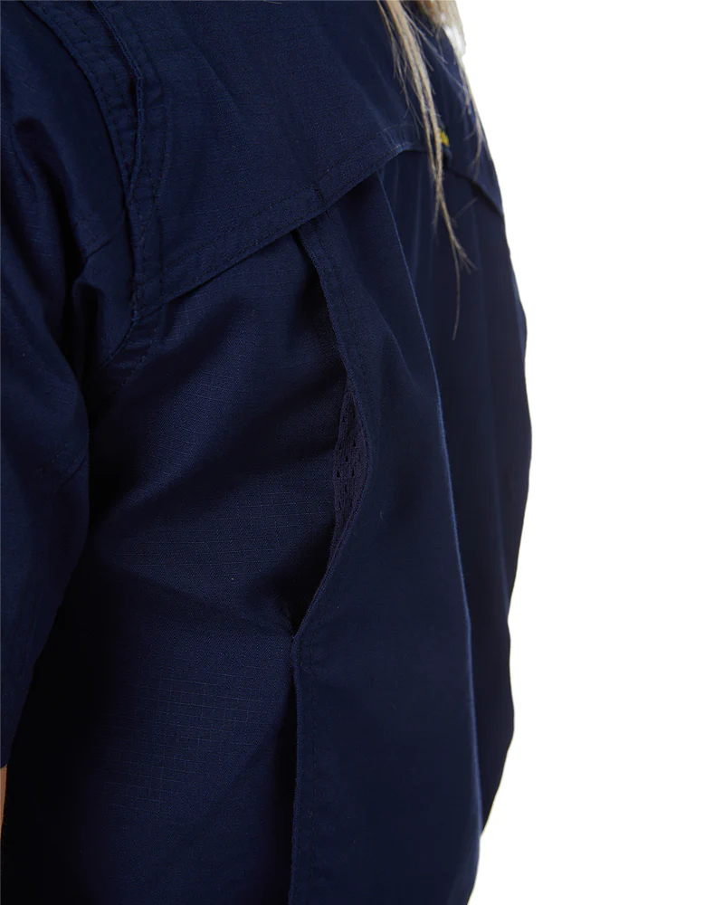 Womens X Airflow Ripstop SS Shirt - Navy