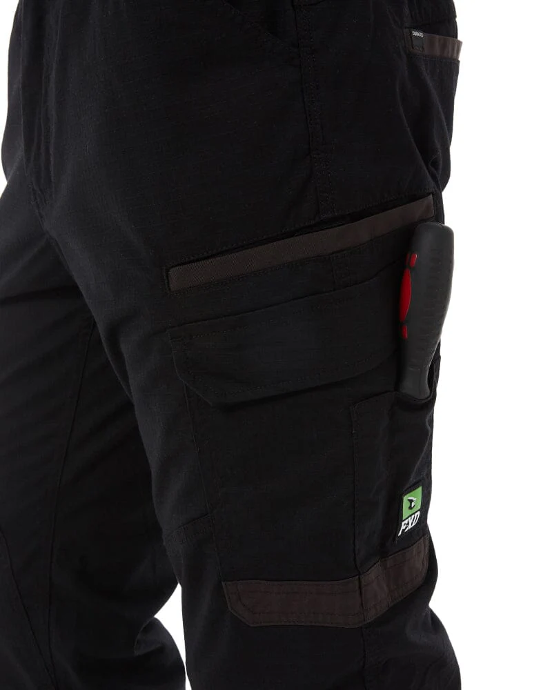 WP-12 Elastic Waist Stretch Ripstop Work Pant - Black