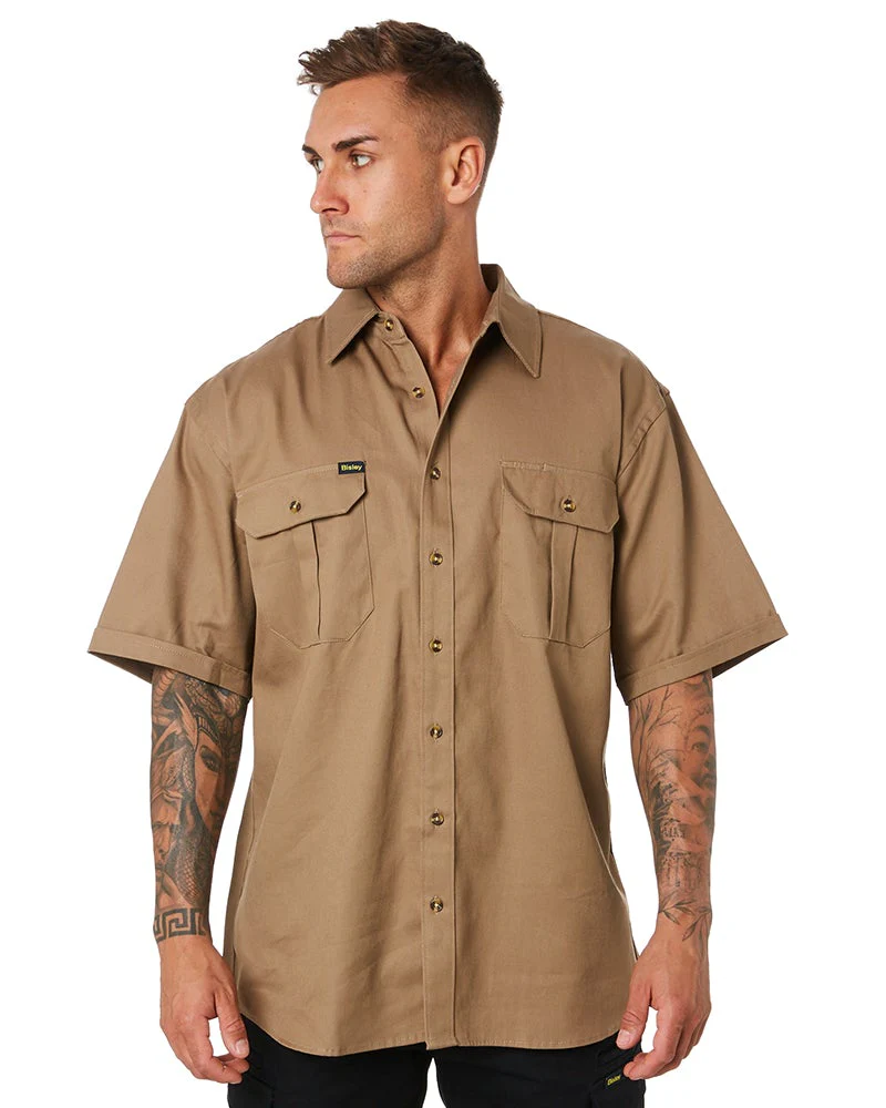 Original Cotton Drill SS Shirt - Khaki