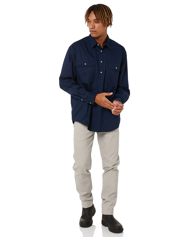 Cotton Stretch Jeans - Cement