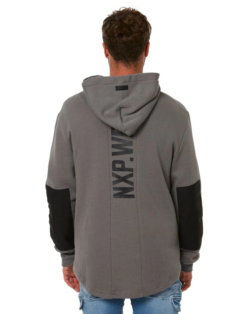 Blueprint Dual Curved Hoodie - Charcoal
