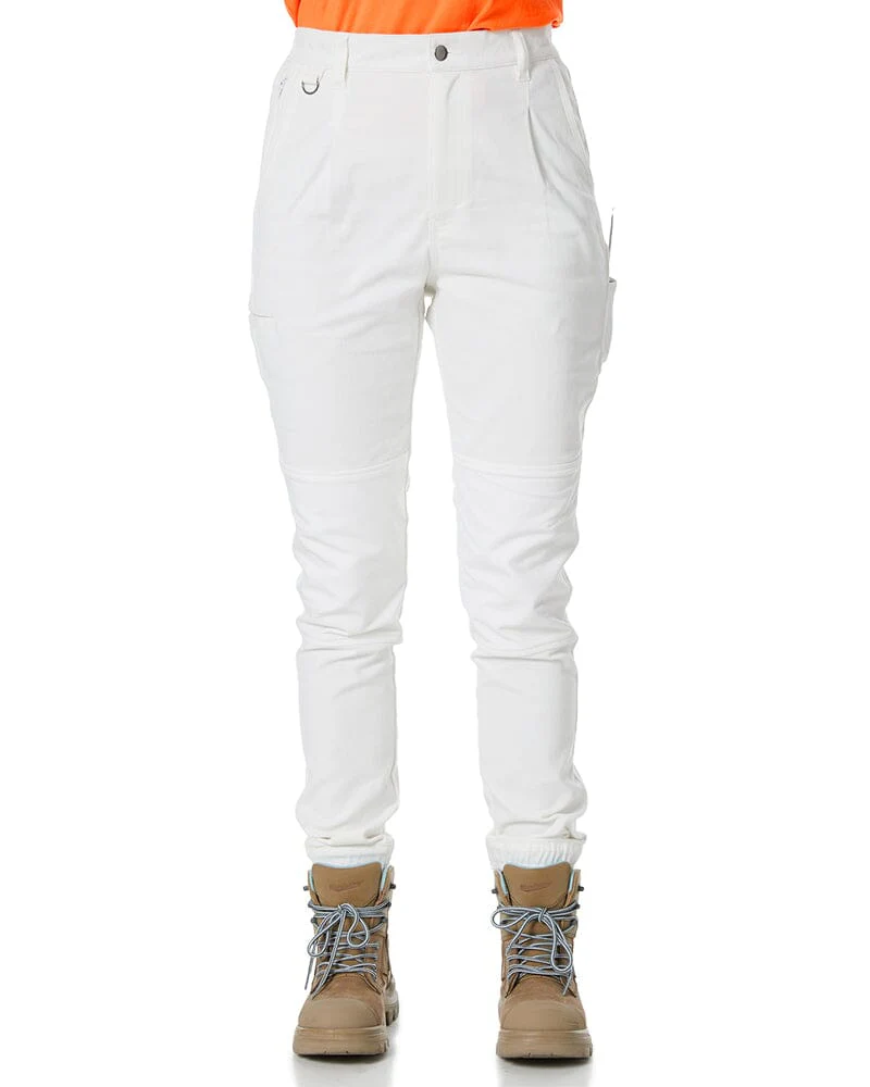 The Workz Womens Pant - White