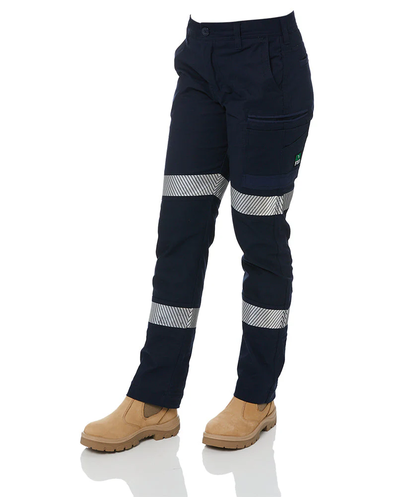 WP-3WT Ladies Taped Stretch Pants - Navy