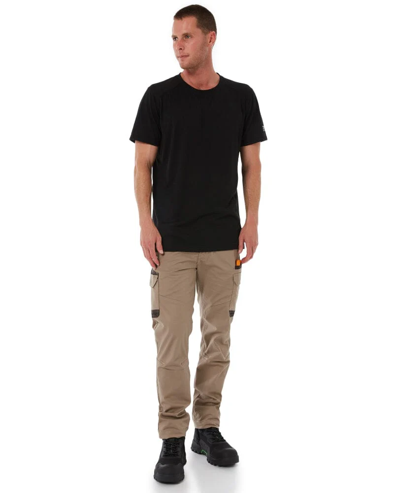 WP-12 Elastic Waist Stretch Ripstop Work Pant - Khaki