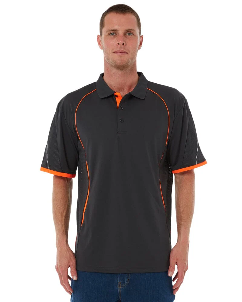 Razor Polo - Grey/Fluoro Orange