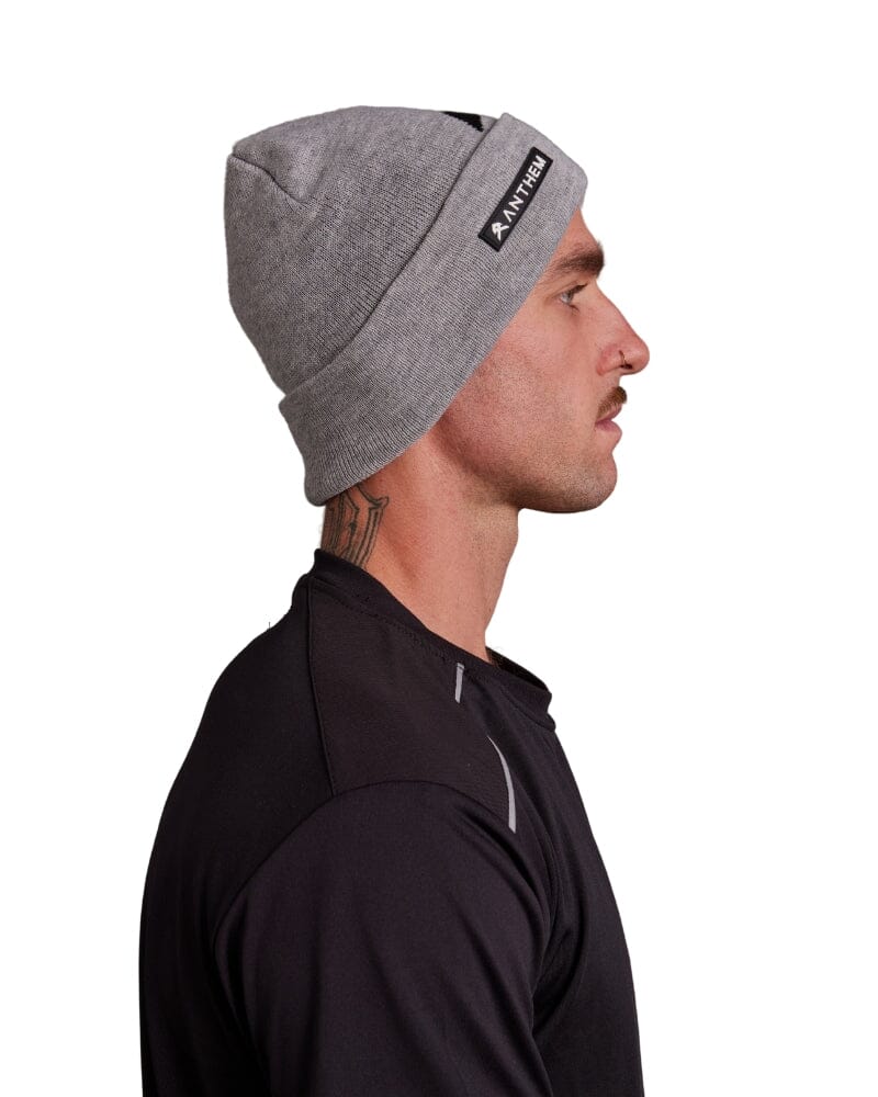 Knit Logo Beanie - Grey