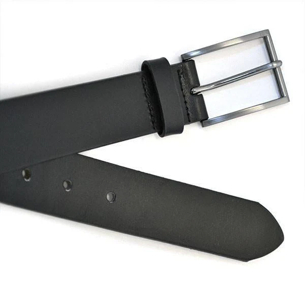 Stavros Leather Belt - Black