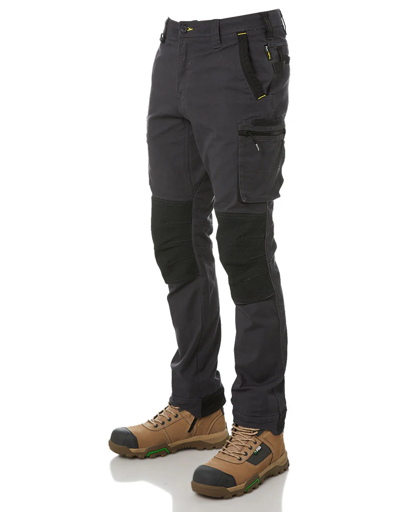 Flex and Move Stretch Utility Zip Cargo Pant - Charcoal
