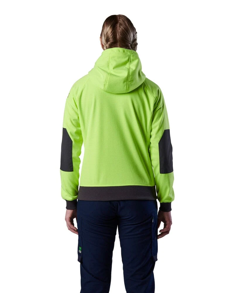 WF-3W Womens Hi Vis Zip Hoodie - Yellow