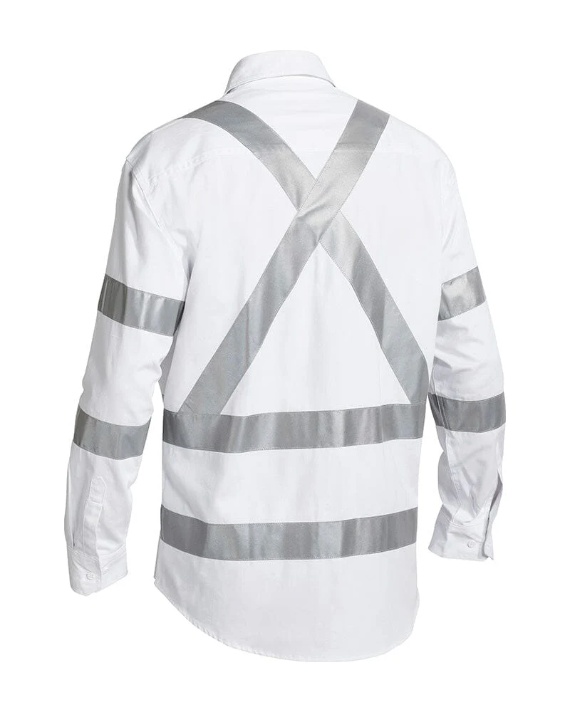 X Taped Night Cotton Drill Shirt - White