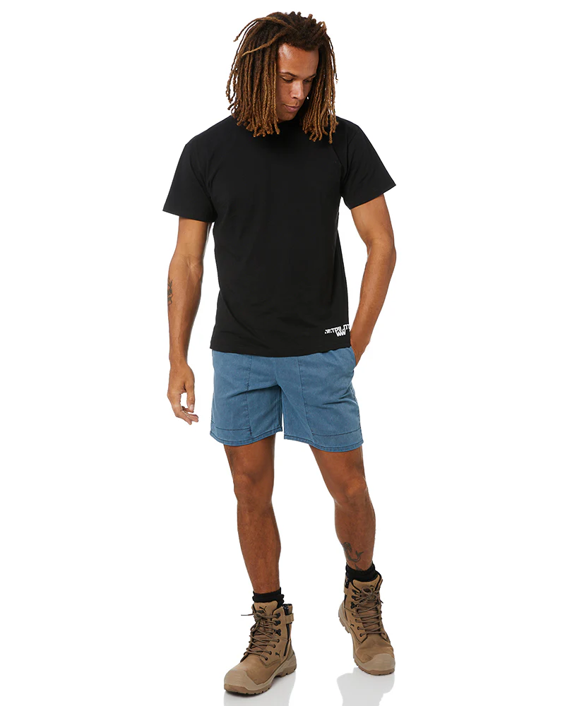 Ruggers Pigment Dyed Elastic Waist Short - Navy