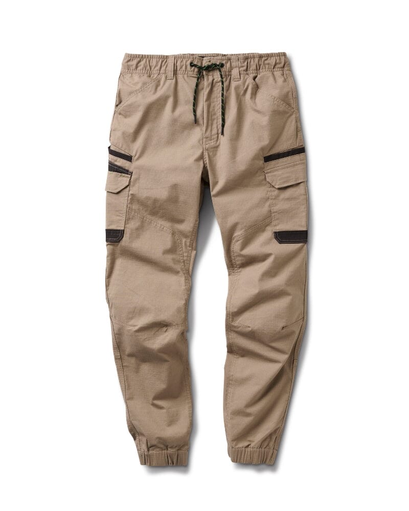 WP-12C Cuffed Elastic Waist Stretch Ripstop Work Pant - Khaki