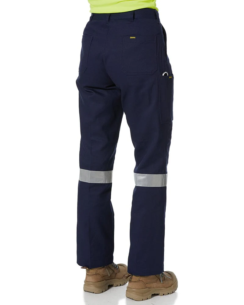 Womens Taped Original Drill Work Pants - Navy