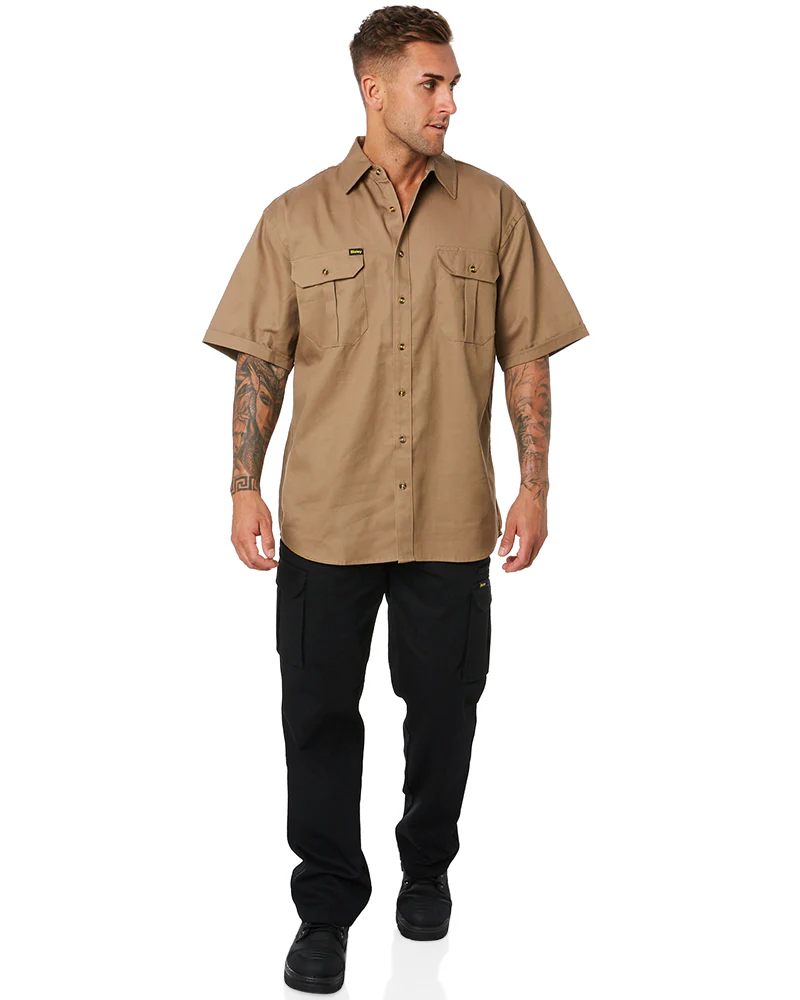Original Cotton Drill SS Shirt - Khaki