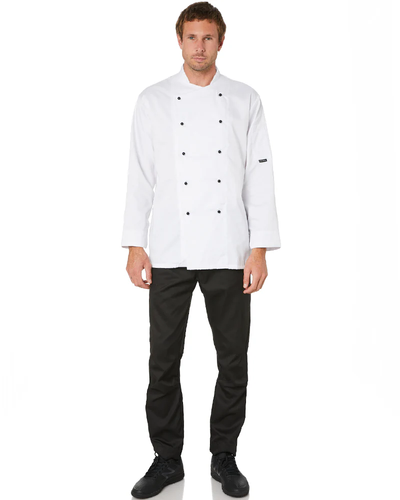 Somerset Chefs LS Jacket - White
