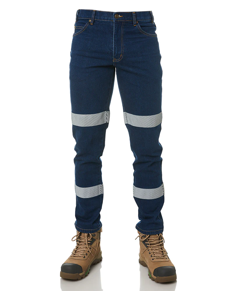 Tradies RMX Flexible Stretch Jeans with Tape 2 Value Pack - Denim