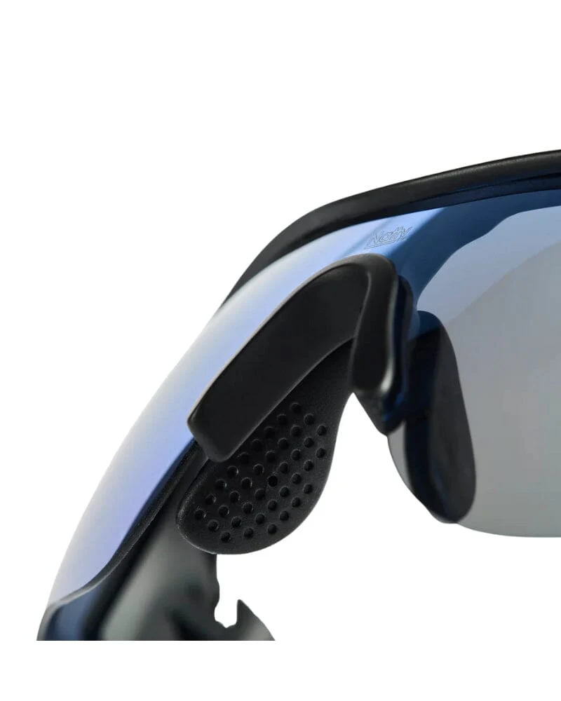 Rev Polarised Safety Glasses - Blue Mirror