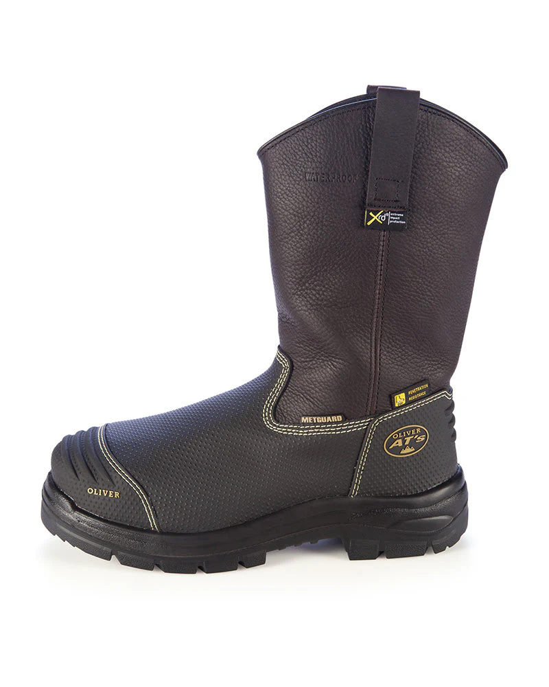 Pull On Waterproof Riggers Boot - Brown
