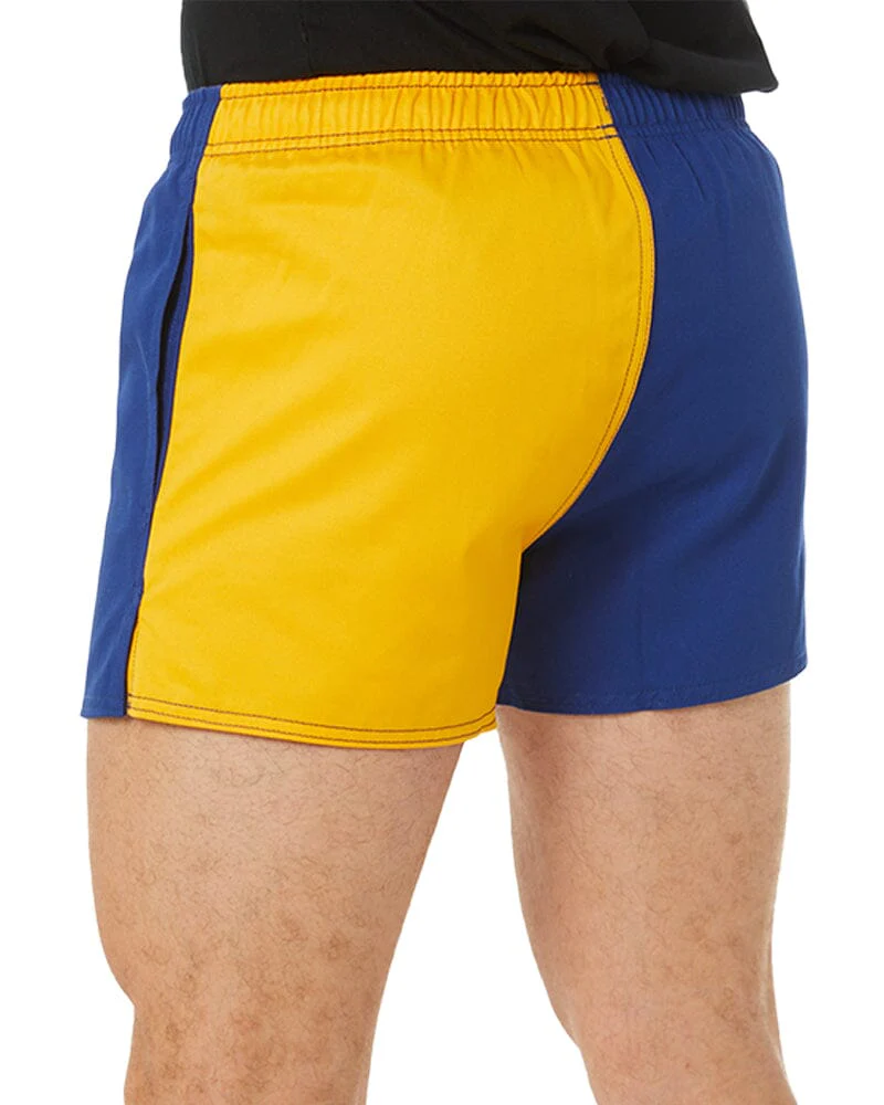 Cotton Harlequin Short - Gold/Royal