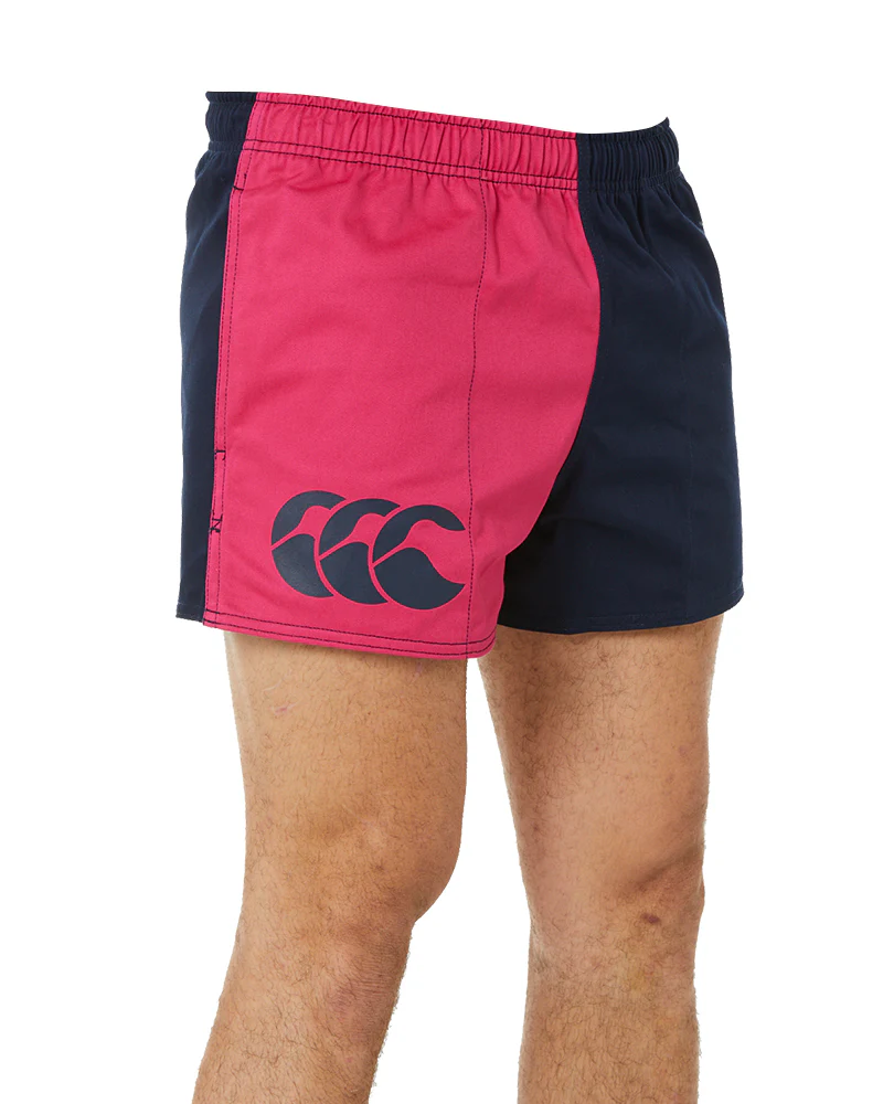 Cotton Harlequin Short - Fuschia/Navy