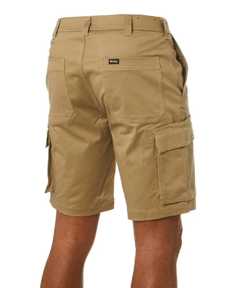 Stretch Cotton Cargo Short - Khaki