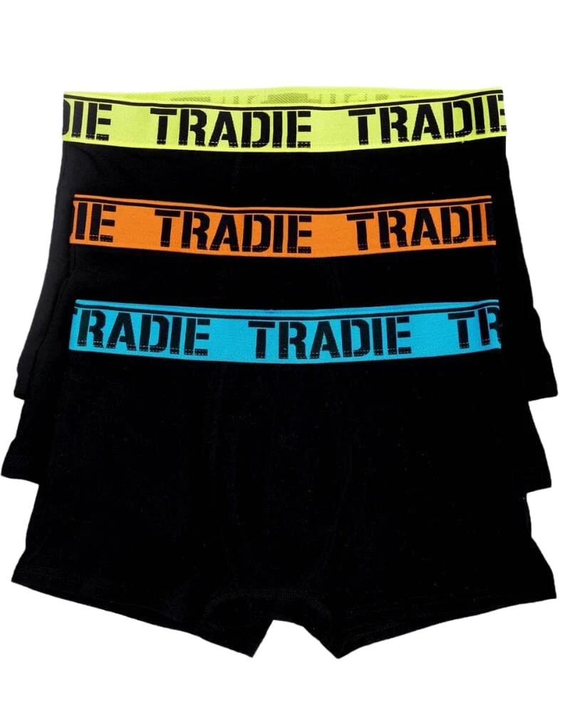 Fitted Trunks 3pk - Fluro Brights