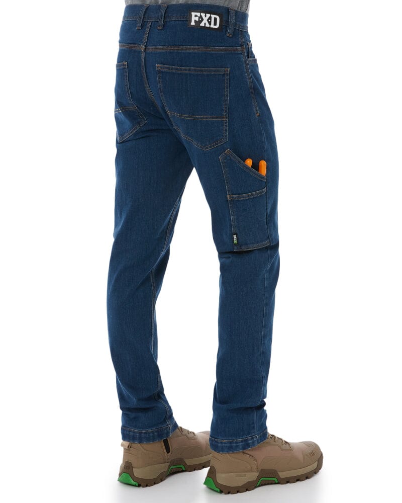 WD-4 Coolmax Stretch Denim Straight Fit Jeans - Mid Blue
