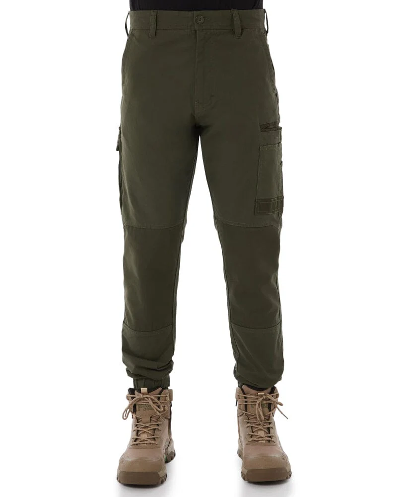 Tradies WP-4 Stretch Cuffed Work Pants 2 Value Pack - Green