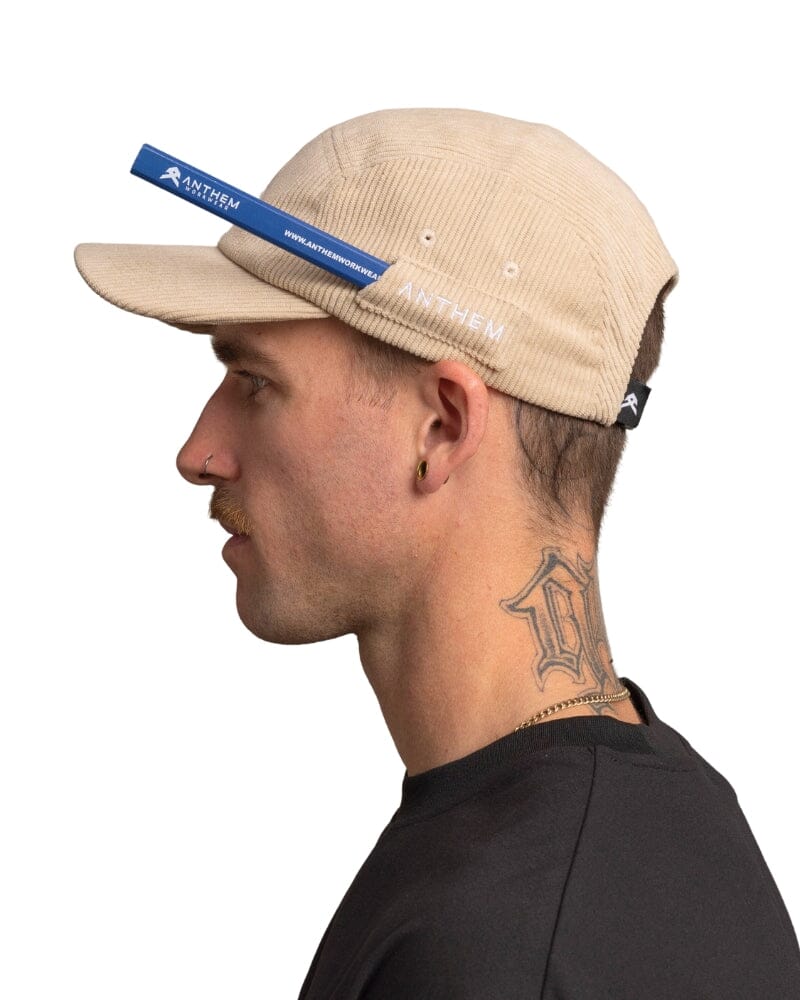 Cordory 5 Panel Hat - Khaki