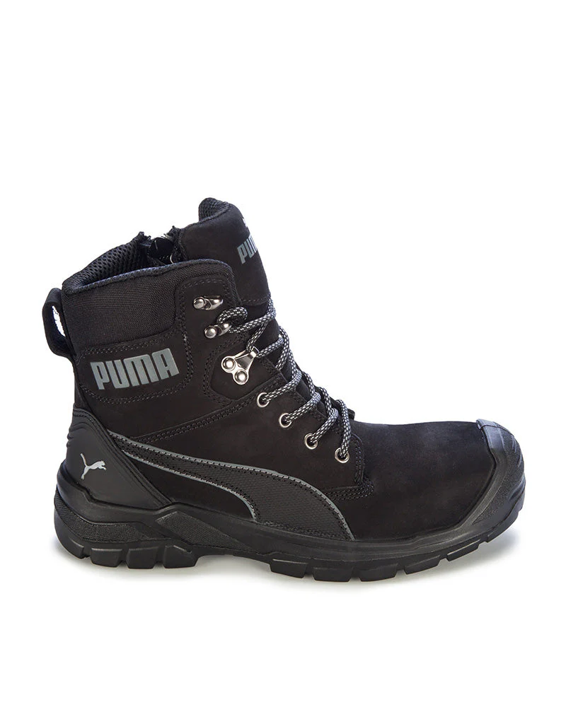 Ladies Conquest Waterproof Safety Boot - Black