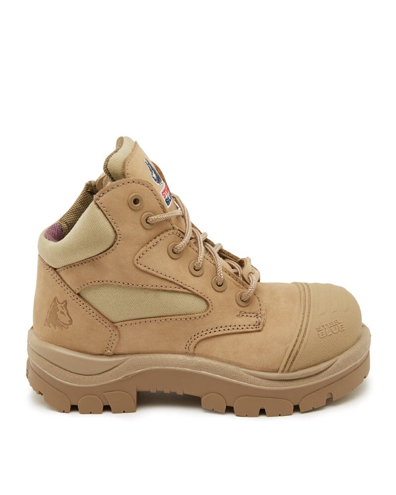 Ladies Parkes Zip Side Composite Safety Boot - Sand