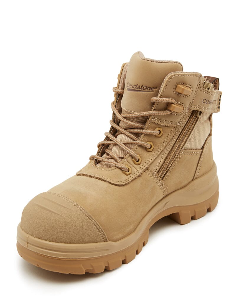 Rotoflex 8554 Zip Side Safety Boot - Sand