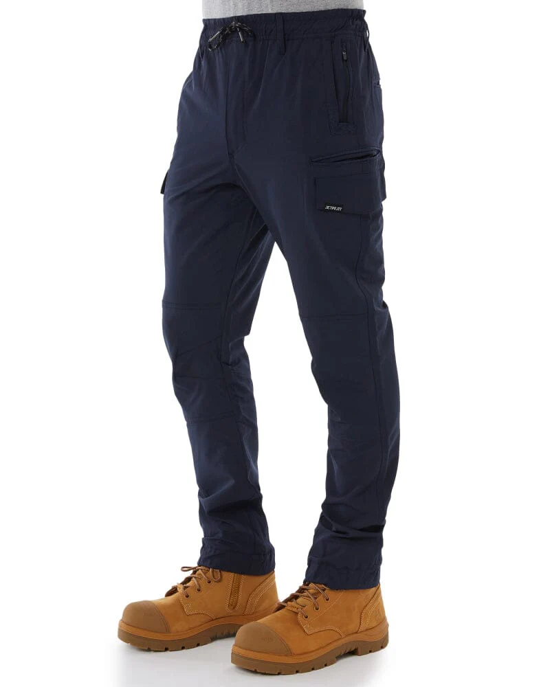 Jet-Lite Hybrid Elastic Waist Cuff Pant - Navy