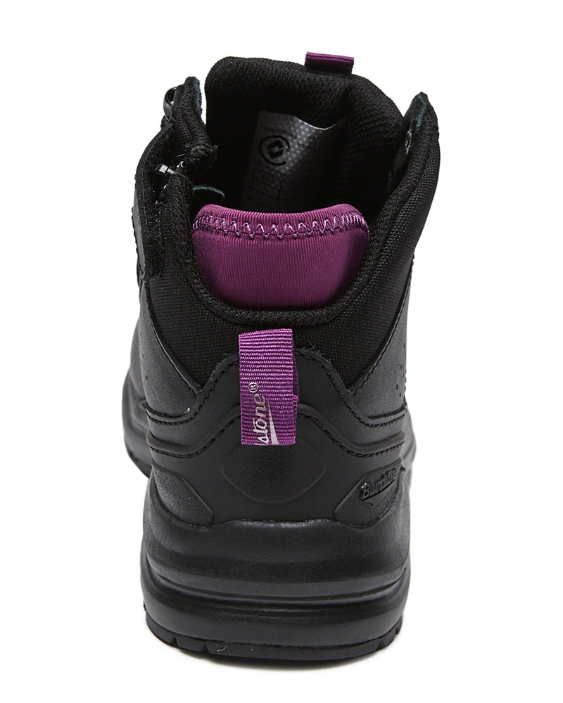 887 Womens Zip Side Safety Boot - Black