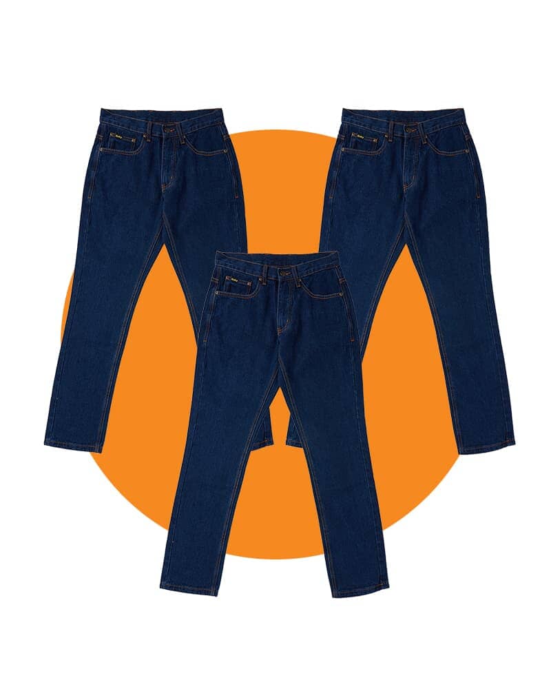 Tradies Rough Rider Denim Jean Value Pack - Blue