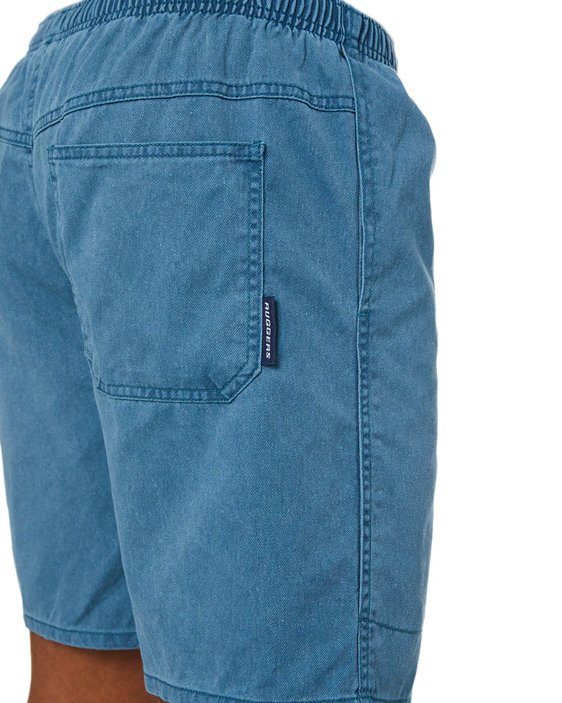Ruggers Pigment Dyed Elastic Waist Short - Morrocan Blue
