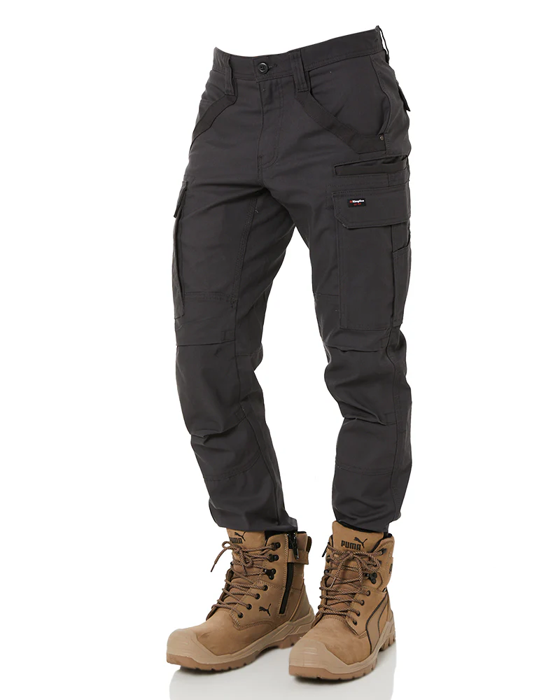 Tradies Stretch Cargo Pant - Charcoal